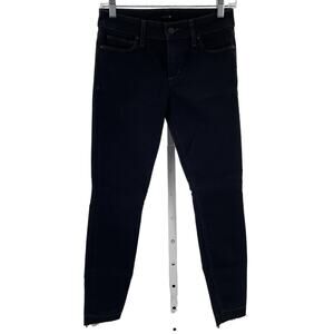 Joes Jeans Imogene Black Denim Skinny Ankle Stretch Raw Hem Y2K Vibe Jeans 26